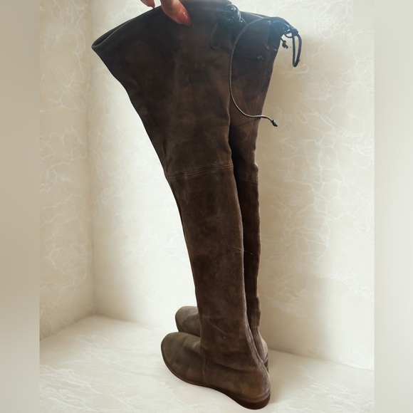 Stuart Weitzman Charcoal Over-the-Knee Boots - Picture 5 of 5